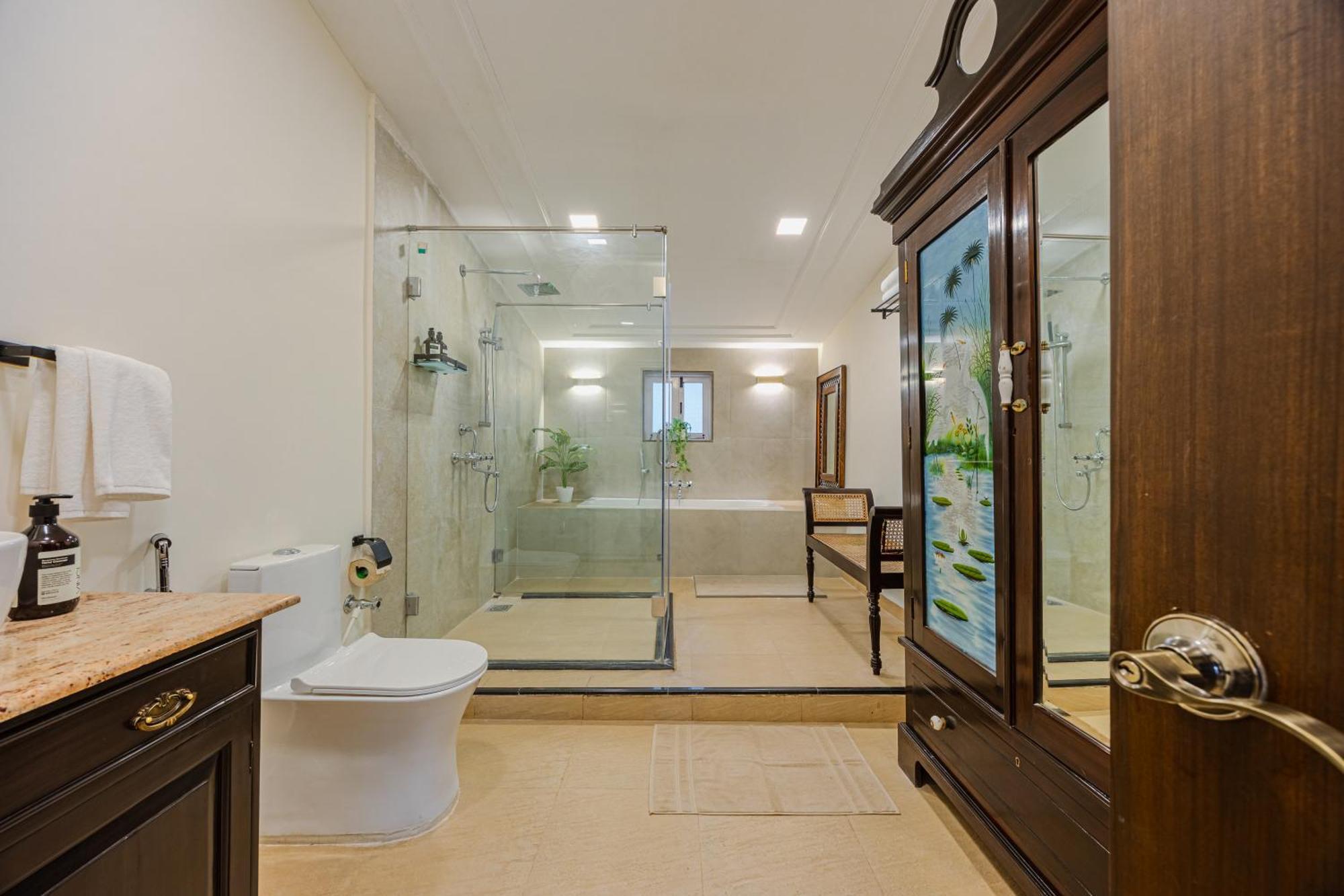 Elivaas 4 Bhk Villa Near Beach With Private Pool & Bar - Casa Boa Vida Candolim Exterior foto