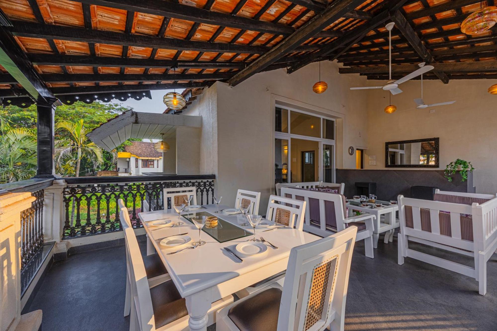 Elivaas 4 Bhk Villa Near Beach With Private Pool & Bar - Casa Boa Vida Candolim Exterior foto